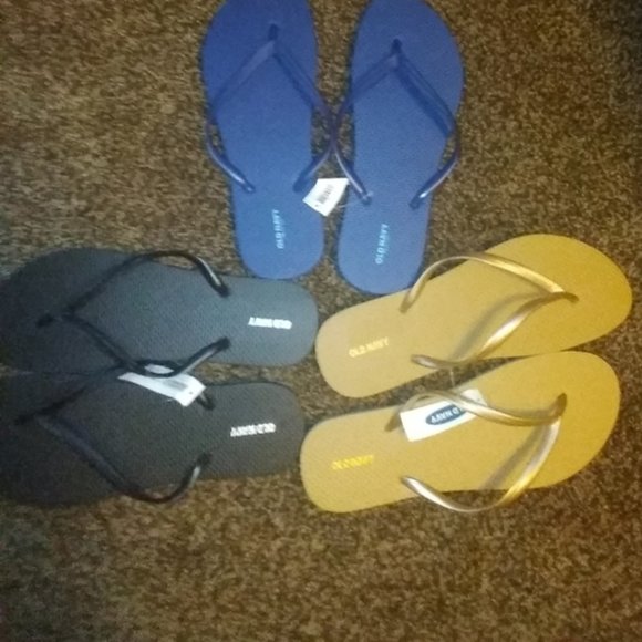 Old Navy Shoes - Bundle of 3 pairs of Flip Flops NWT